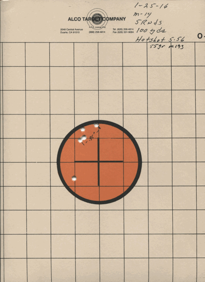 Custom Mini 14 targets