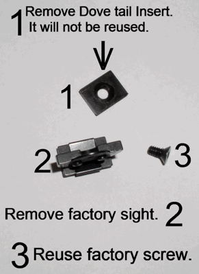 Mini 14 & 30 MA Carbine Style Rear Sight Installation Instructions