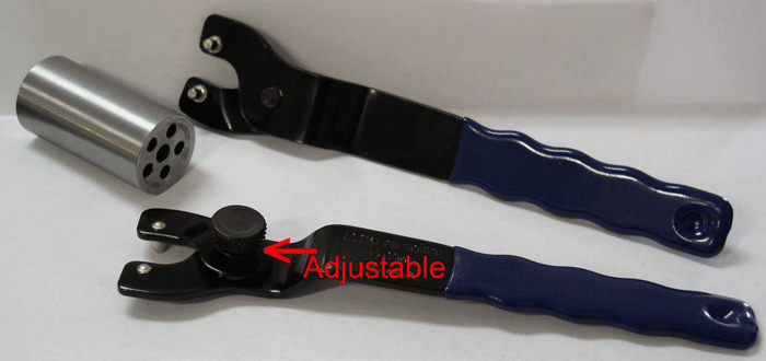 Adjustable Spanner Wrench For Barrel Stabilizer & Quiet Brake Removal