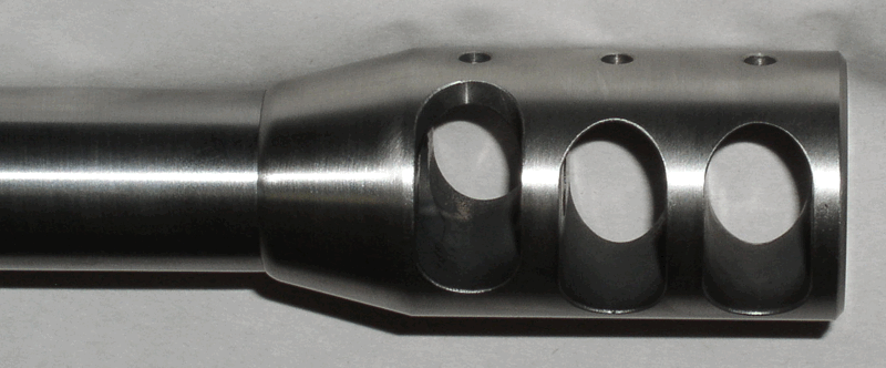 muzzle brake reduction in muzzle rise recoil