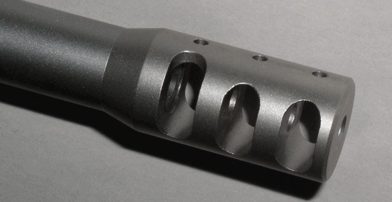 muzzle brake reduction in muzzle rise recoil