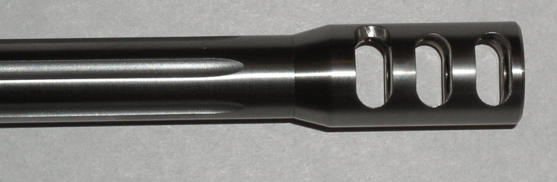 muzzle brake reduction in muzzle rise recoil