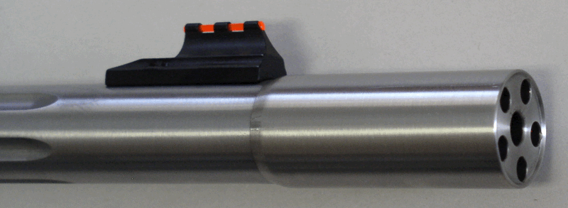 muzzle brake reduction in muzzle rise recoil