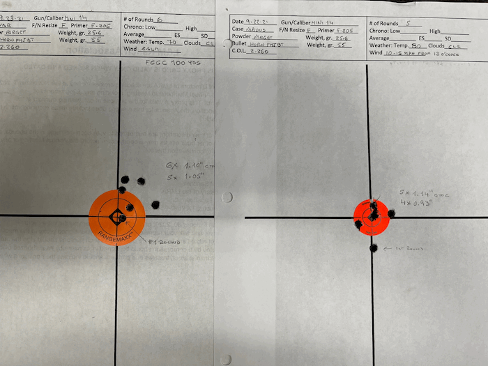  Accurized Mini 14 - Plinking .223 hand load