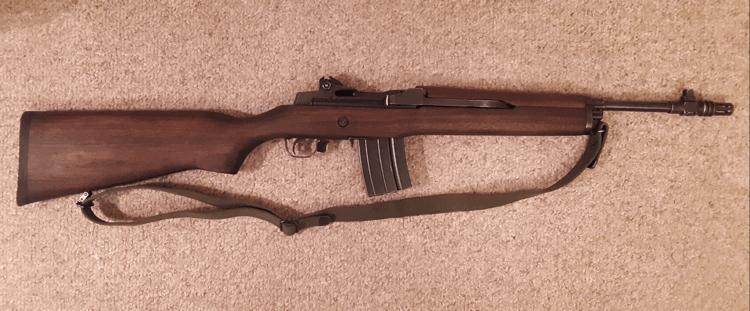 walnut stock and handguard